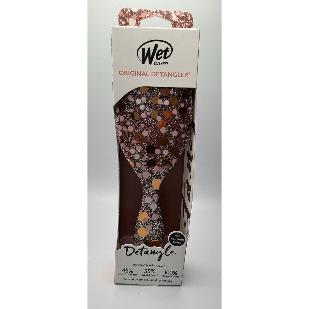Wet Brush Original Detangler, Groovy Disco Orange, IntelliFlex Bristles,‎ New